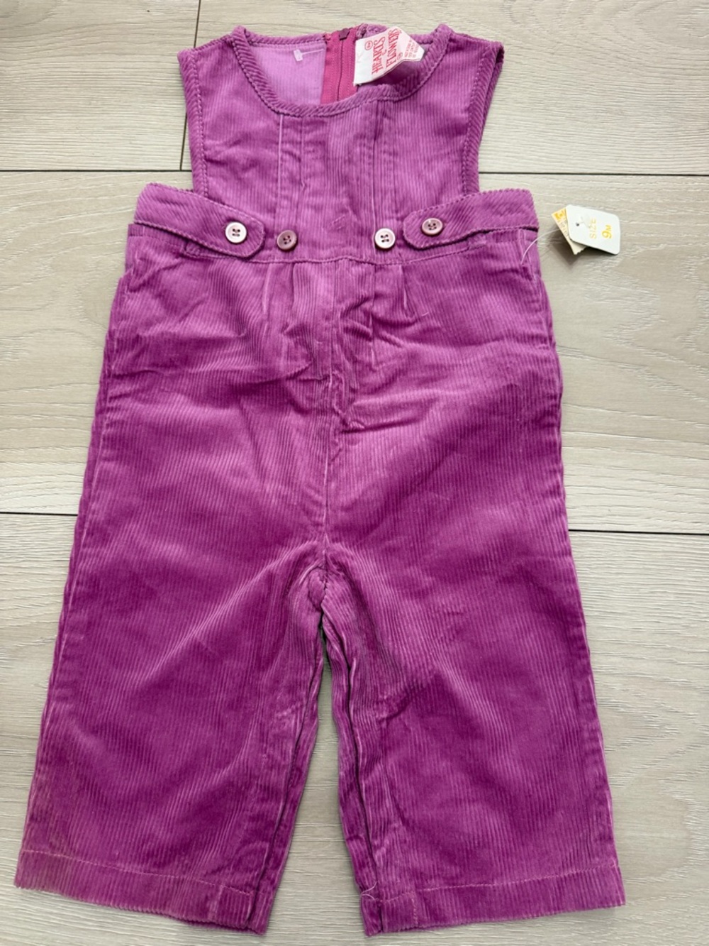 Girl’s Vintage 80’s Corduroy Overalls 9 Months